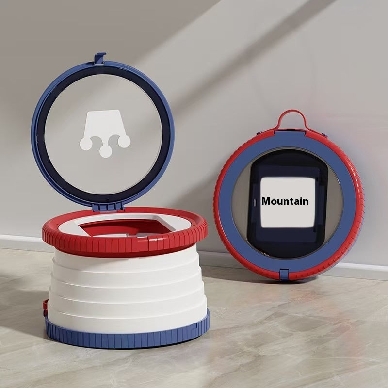 Children's Portable Folding Small Toilet Travel Bedpan Urinal