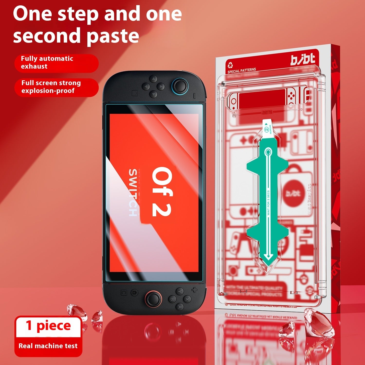 Switch2 Generation Tempered Film HD Full-screen Coverage Stickers