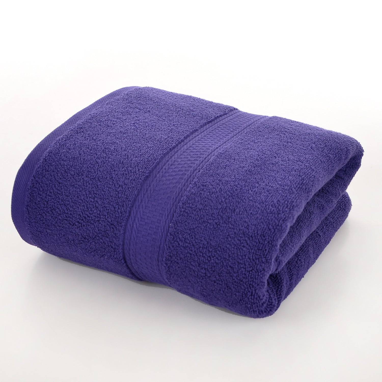 Serviette de bain unie en pur coton pour la maison