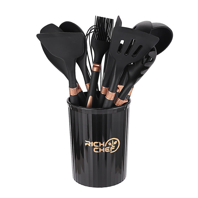 Kitchen Supplies Silicone Non-stick Pan Silicone Kitchenware 12-piece Set Suit