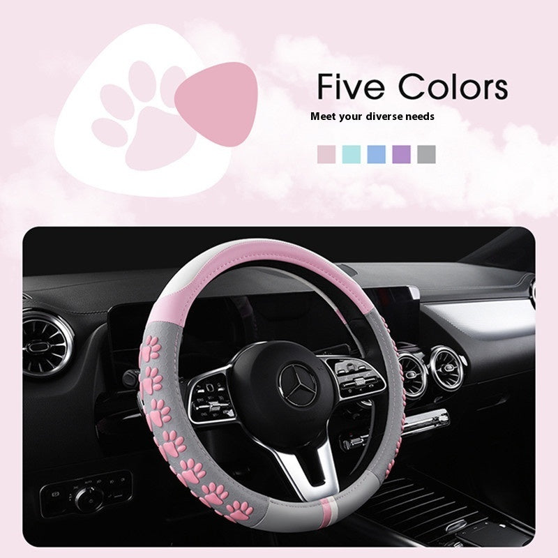 Cute Claw Steering Wheel Cover Non-slip Wear-resistant