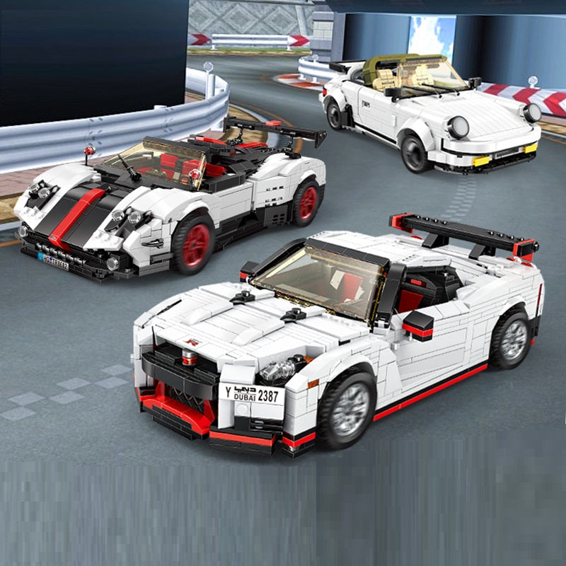 Jouets à assembler soi-même pour enfants Open 911 Sports Car GTR Racing