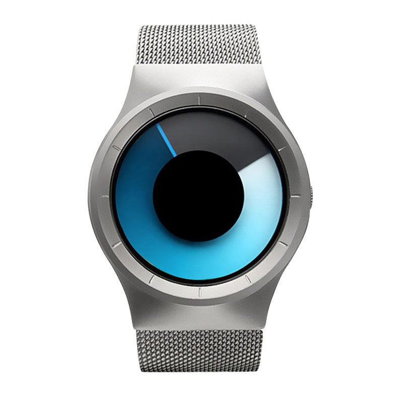 Casual Stainless steel Mesh Band Unisex Watch