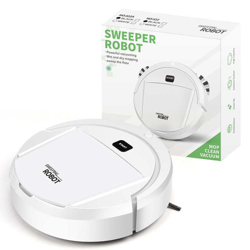 Robot de nettoyage intelligent, aspiration, balayage, lavage intégrés, collecteur de poussière USB