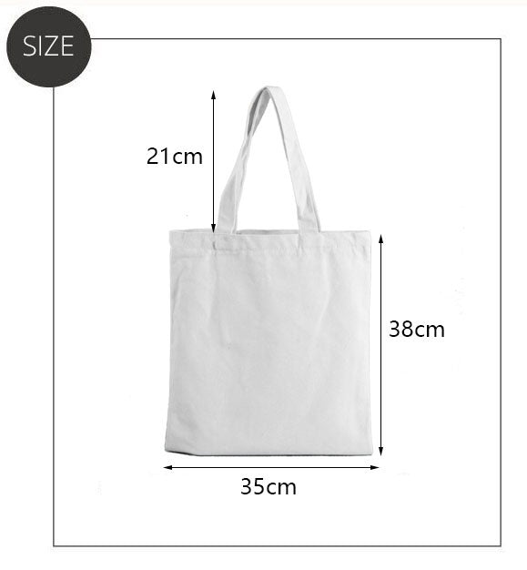 Sac en toile imprimée, Sac à bandoulière, Sac fourre-tout tendance pour étudiants, Sac de courses