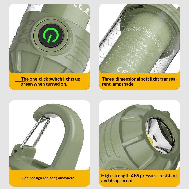 Portable Multi-Source Outdoor Camping Light