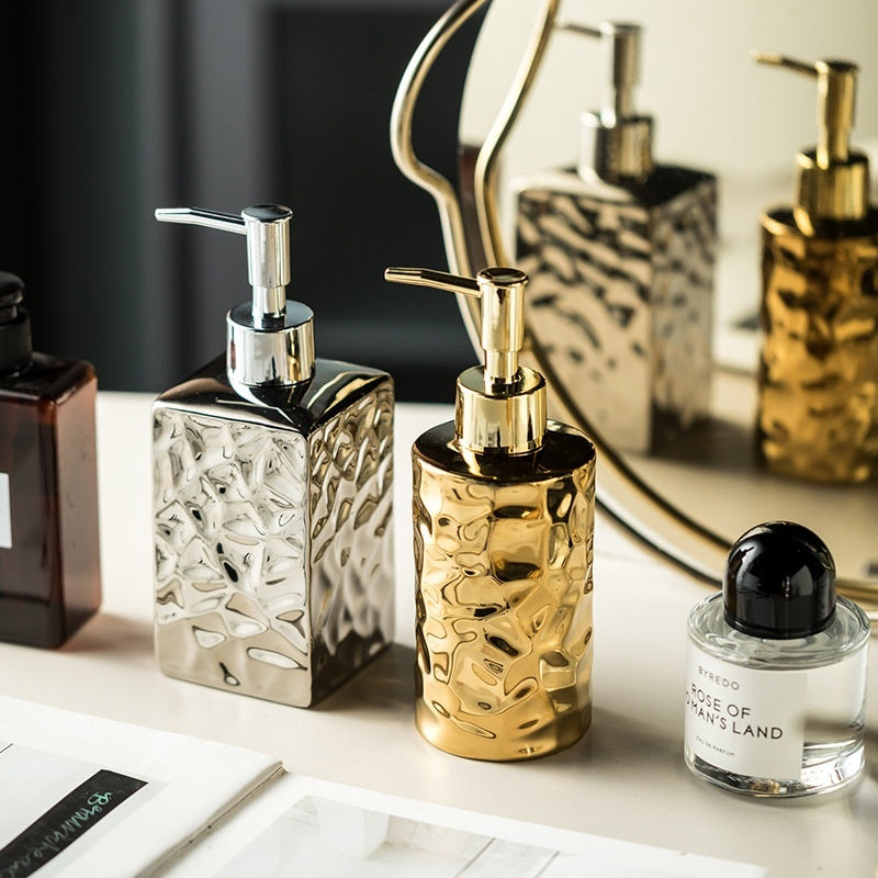 Press Light Luxury American Ceramic Storage Bottle