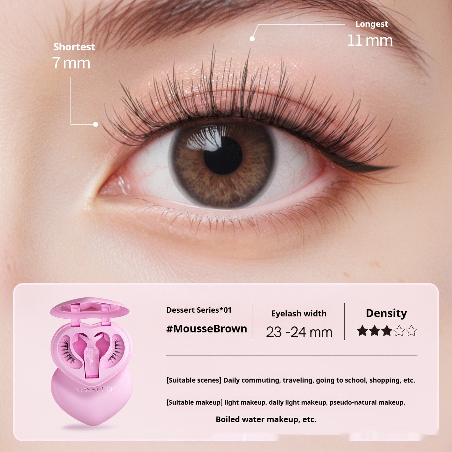 Meixi Soft Magnetic False Eyelashes Heart-shaped Integrated Soap Holder