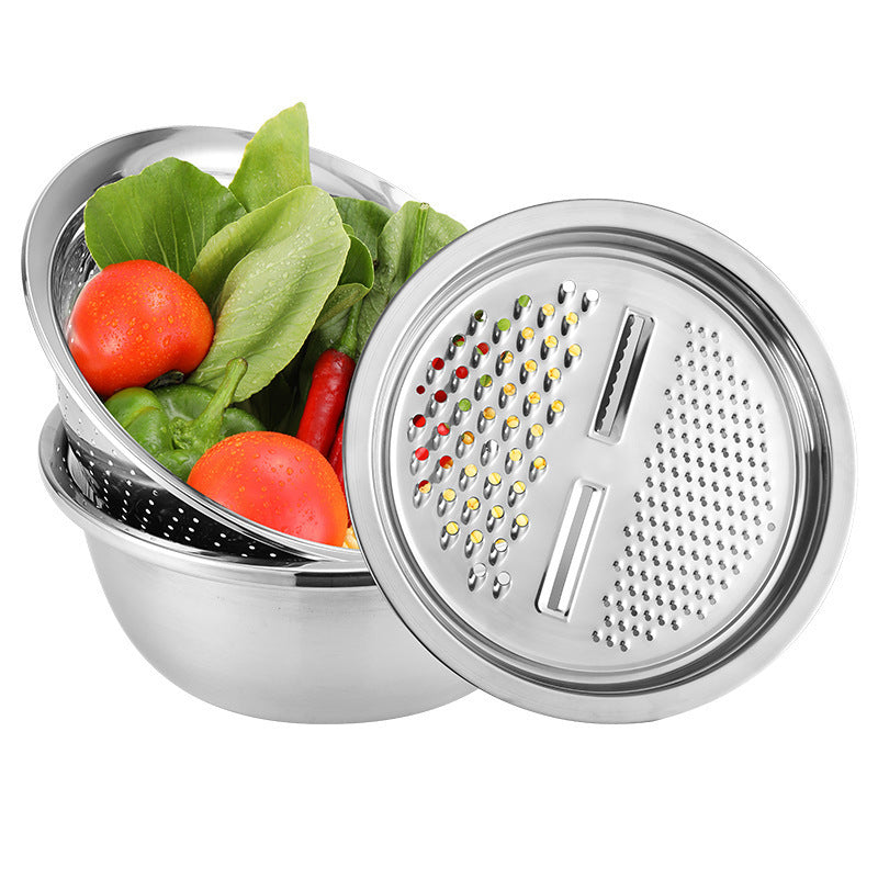 Drain, shred, wash vegetables, stainless steel basin basin