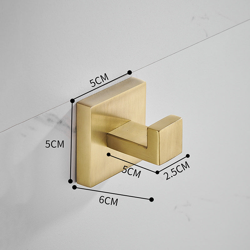 Brushed Gold Bath Towel Rack Bathroom Golden Pendant Set