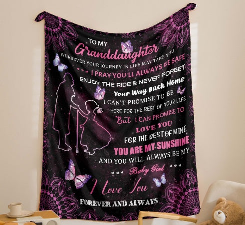 INS Printed Flannel Blanket Office Nap Shawl Blanket Single Small Square Blanket
