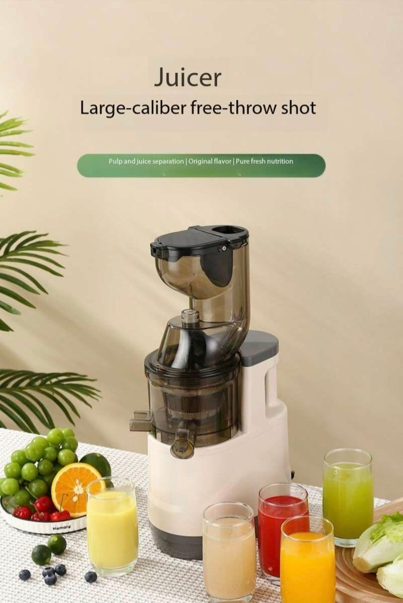 Presse-agrumes professionnel à large ouverture, 500W haute puissance, séparation pulpe et jus, idéal pour les fruits, légumes, le gingembre et les salons de thé à bulles