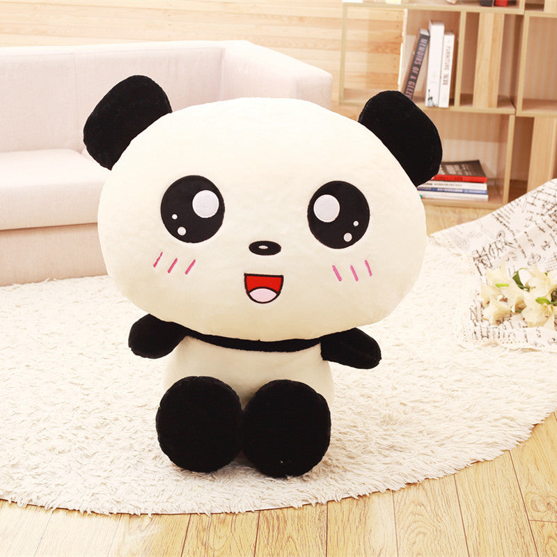 Peluche Kawaii Panda Grosse Tête 70cm Jouets en Peluche Doux Oreiller Animal Mignon Ours Cadeau pour Enfants Filles Bébé Cadeau d'Anniversaire