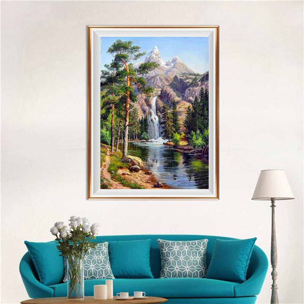 Cross stitch decorative painting