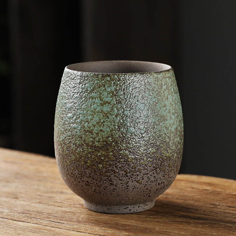 Simple Style Retro Domestic Ceramic Fambe Tea Cup