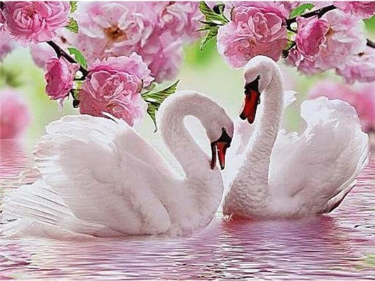 DIY diamond painting embroidery swan