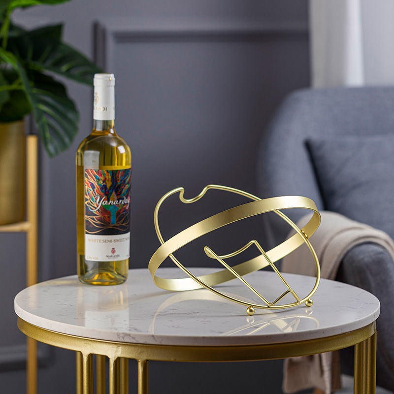 European-style Wine Rack Decoration Wrought Iron Shelf Decorations
