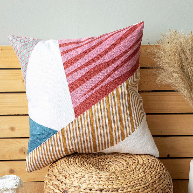 Cotton canvas cushion and pillowcase