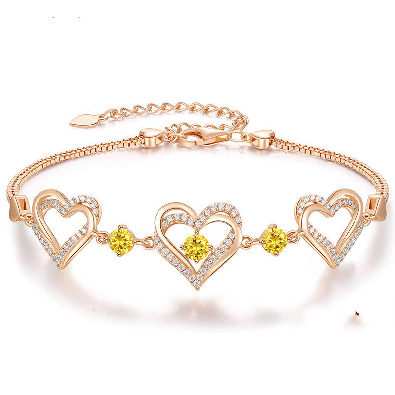 Twelve Birthday Crystal Bracelet Fashion Personality Hand Jewelry
