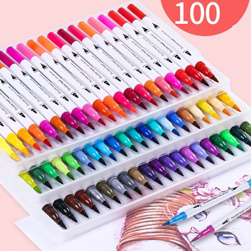 Double-ended watercolor pen