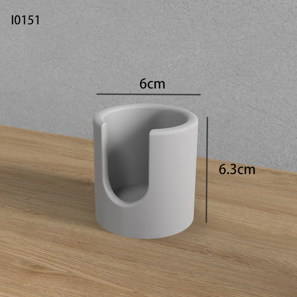 Moule en silicone pour bougeoir d'aromathérapie chauffant en béton