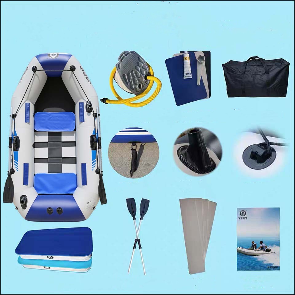 Rubber Boat Thickened Hard Bottom Wear-resistant Multi-person Air Cushion Folding
