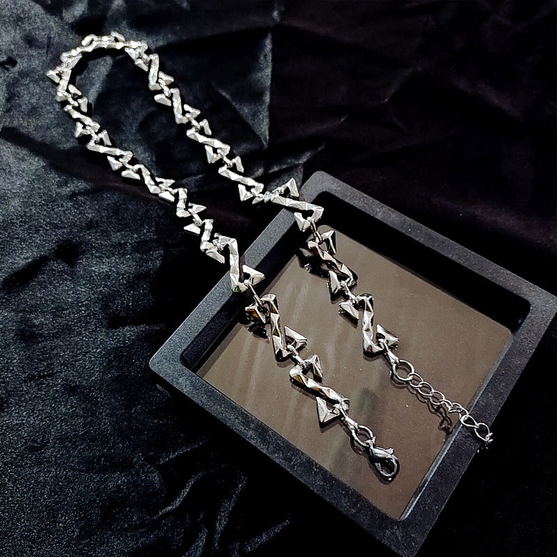 Hip Hop Cool Z Letter Splicing Boys Necklace