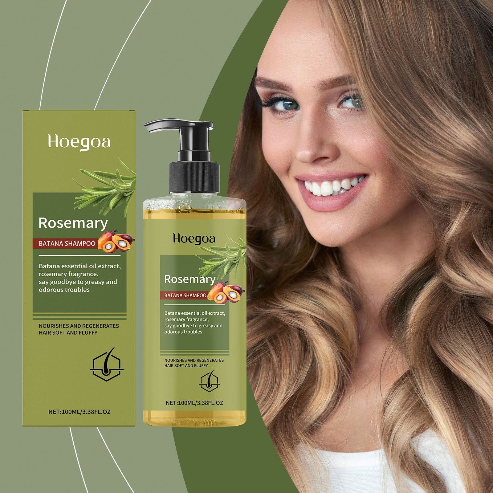 Rosemary Shampoo Moisturizing And Cleaning