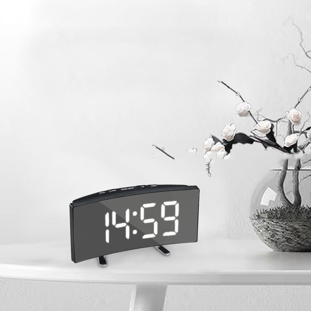 Creative Digital LED Mirror Bedside Electronic Alarm Clock
