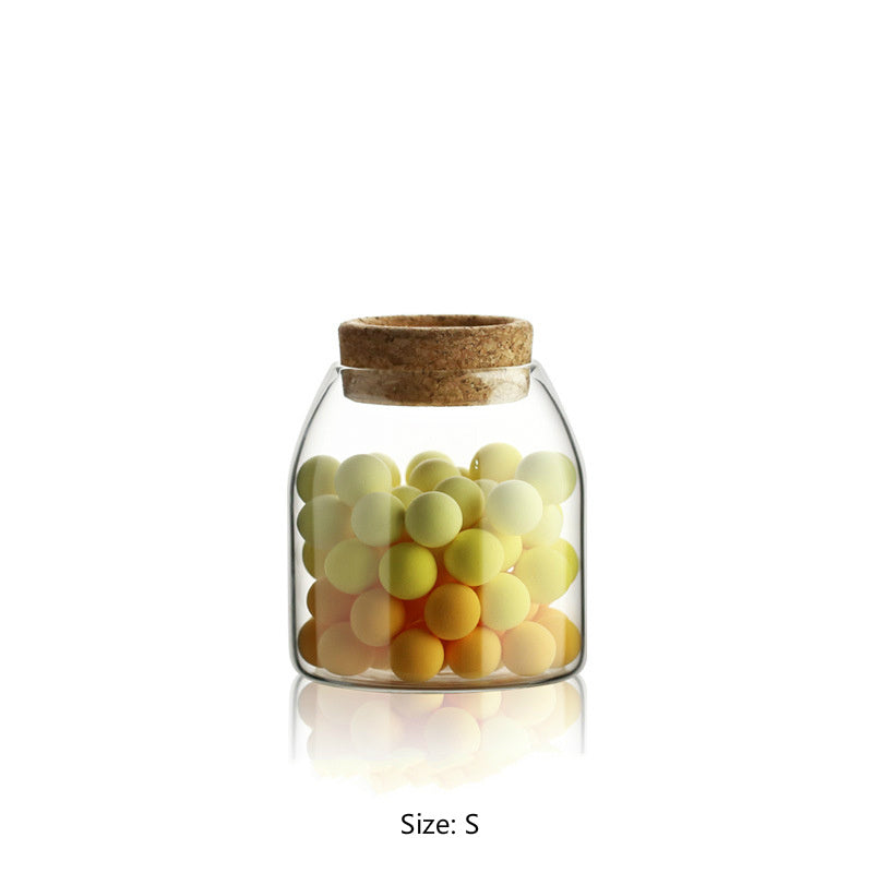 Bocale de conservation transparent en verre pour aliments