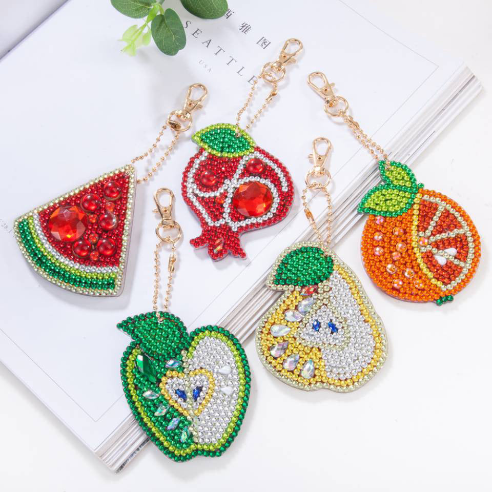 Special-shaped Diamond Painting Keychain Creative Children's Gift Cartoon Bird Bag Decoration Pendant