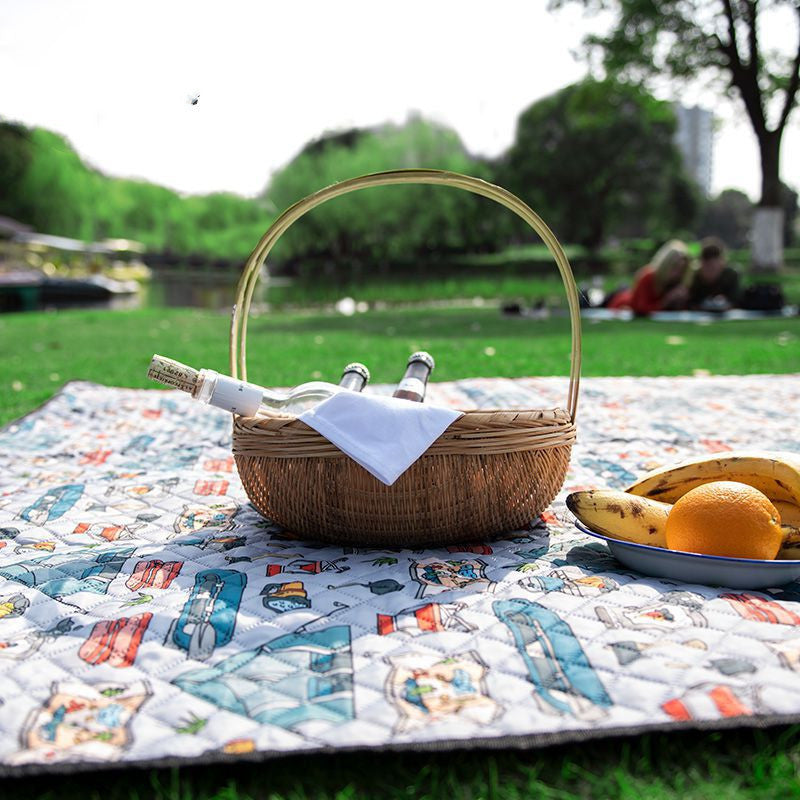 Outdoor Picnic Mat And Portable Cloth Waterproof Thickened And Moisture-proof