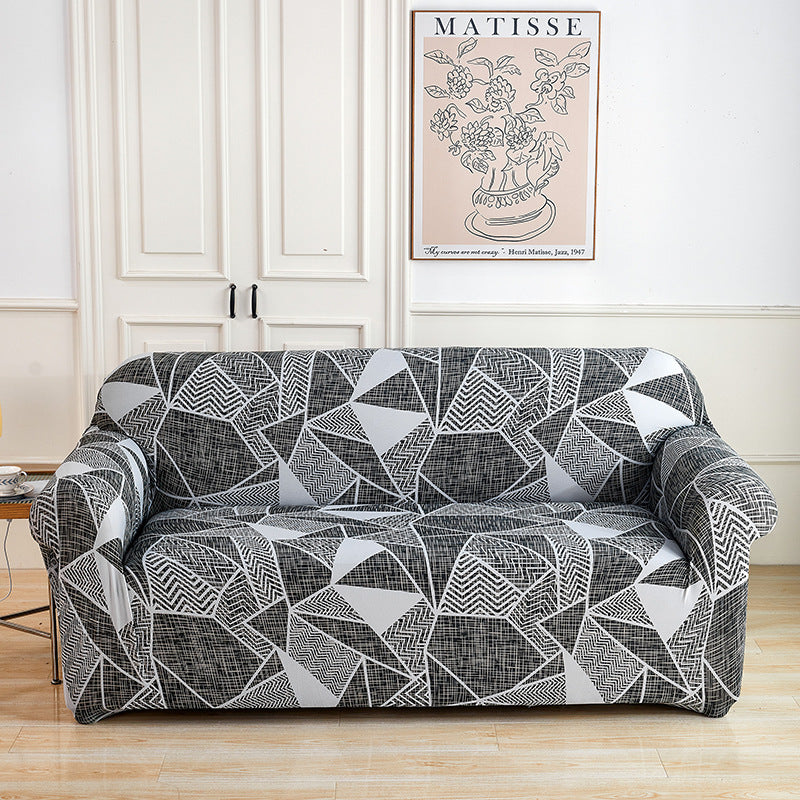 Elastic All-inclusive Milk Silk Printed Sofa Cover Universal