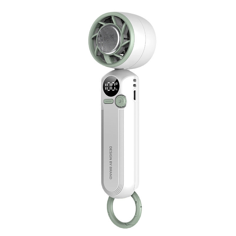 High-speed Handheld Ice Compress Fan Digital Display Semiconductor Fan Bladeless Turbine