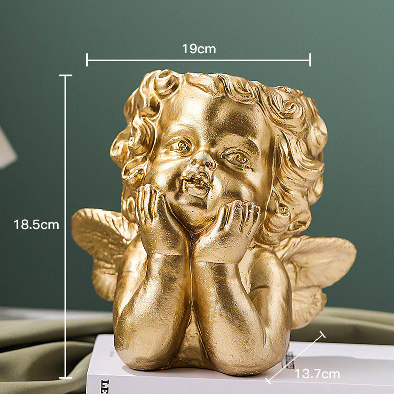 Little Angel Home Furnishing Piece Pot Dried Flower Art Decorative Artifact