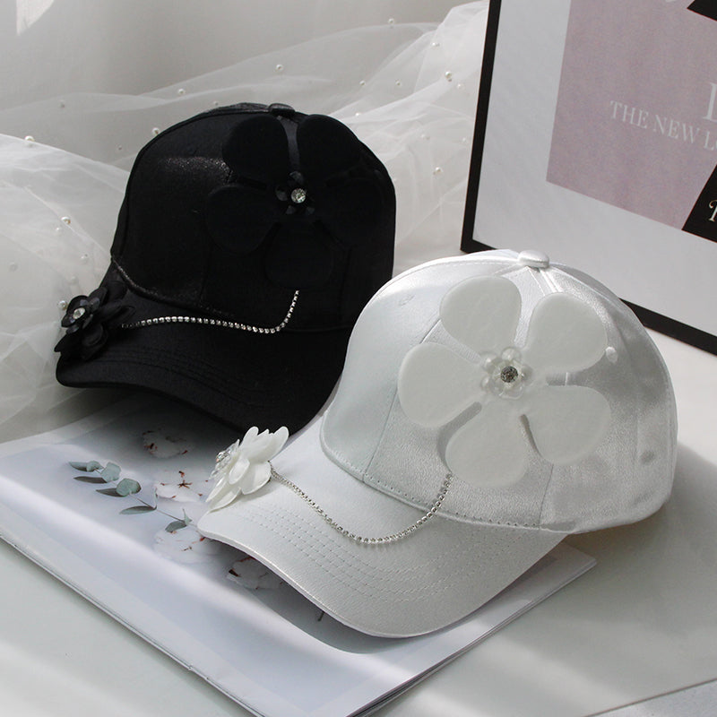 Fashion Thin Flower Duck Tongue Hat