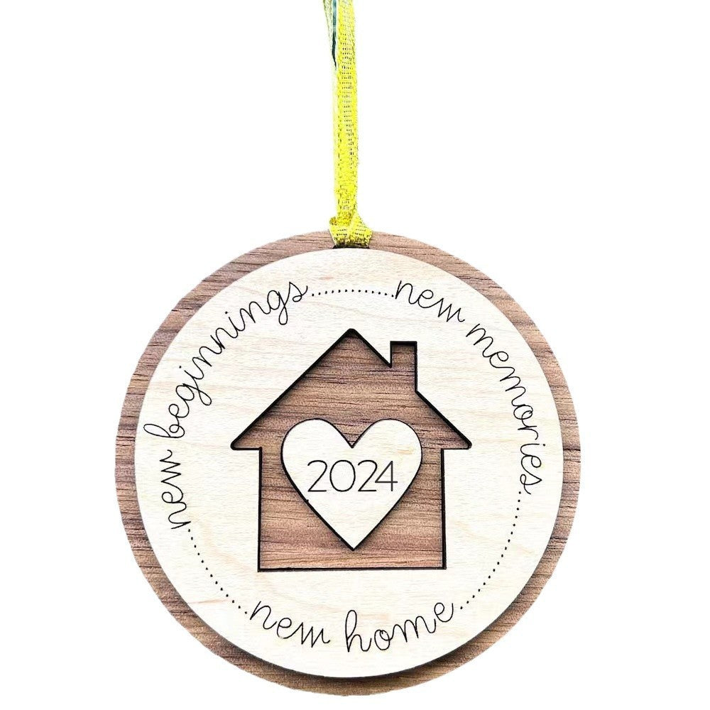 Christmas Gift Pendant Wooden Home Festival Decorative Supplies