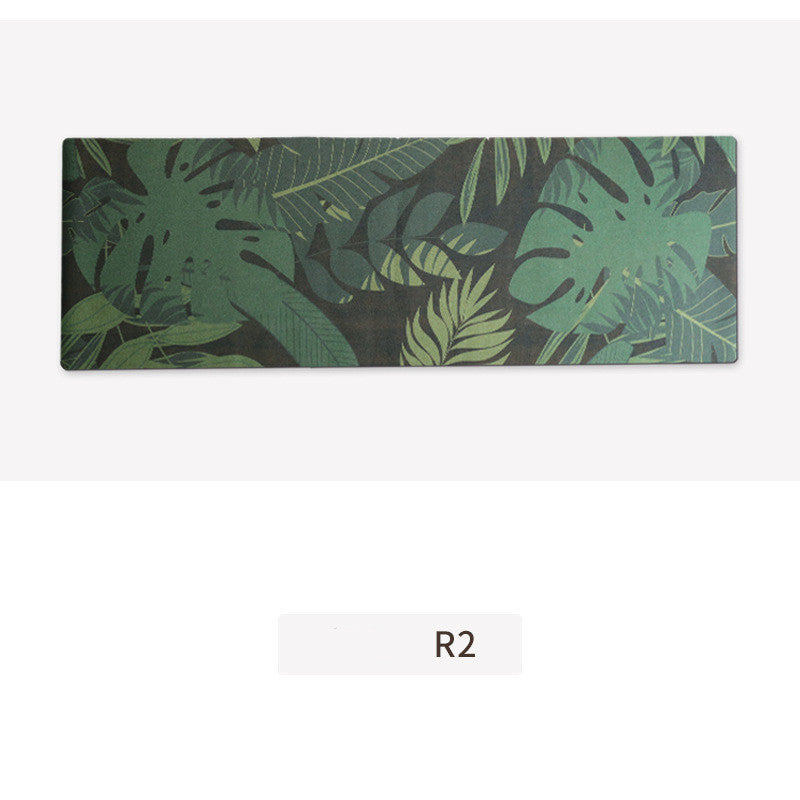 Natural Cork Rubber Printed Non-slip Fitness Yoga Mat