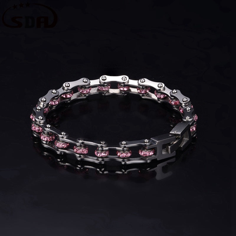 Women's Fashion Stainless Steel Bicycle Bracelet