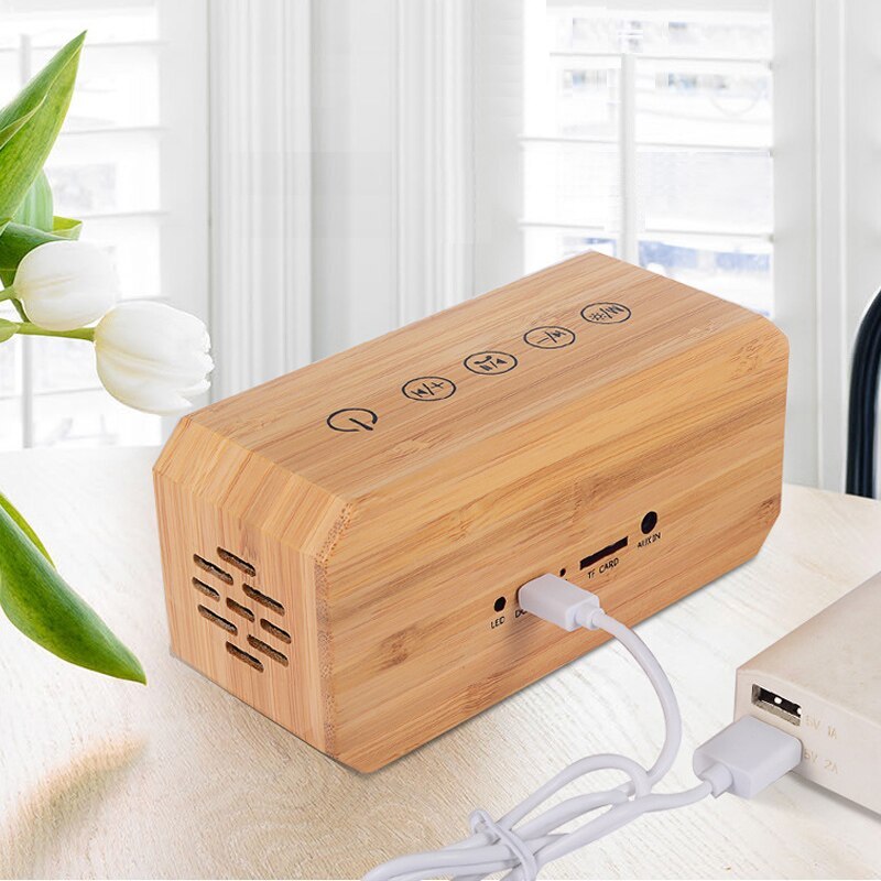Retro Clock, Alarm Clock, Voice Broadcast, Card Radio Speaker
