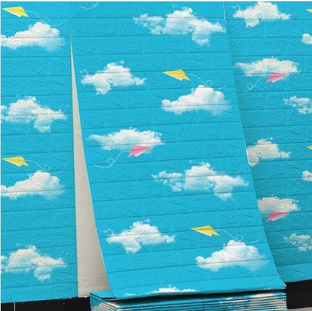 Wallpaper Self Adhesive Bedroom Brick Background Wall Decoration Three-dimensional