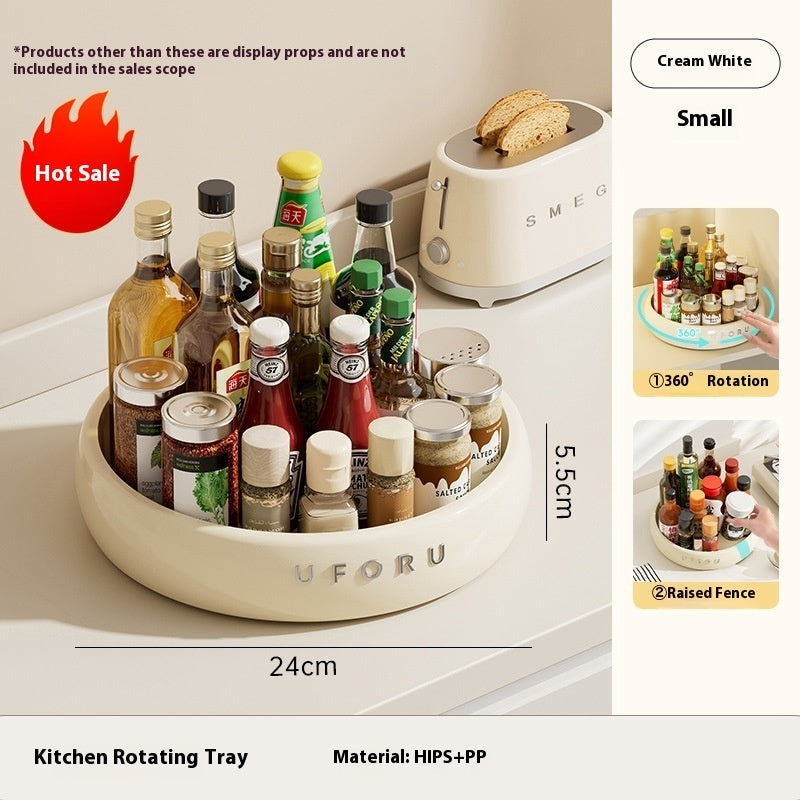 Rotating Kitchen Rack Multi-function Seasoning Plate