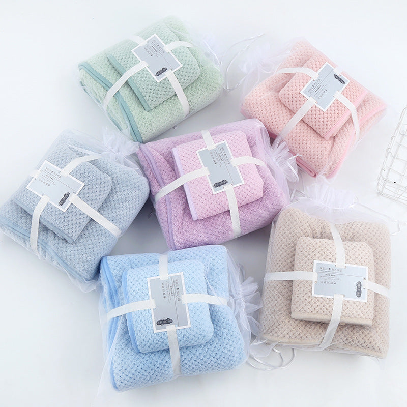 Absorbent Towel Set For Daily Use At Home