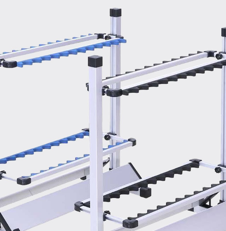 24 Hole Aluminum Alloy Fishing Gear Display Rack