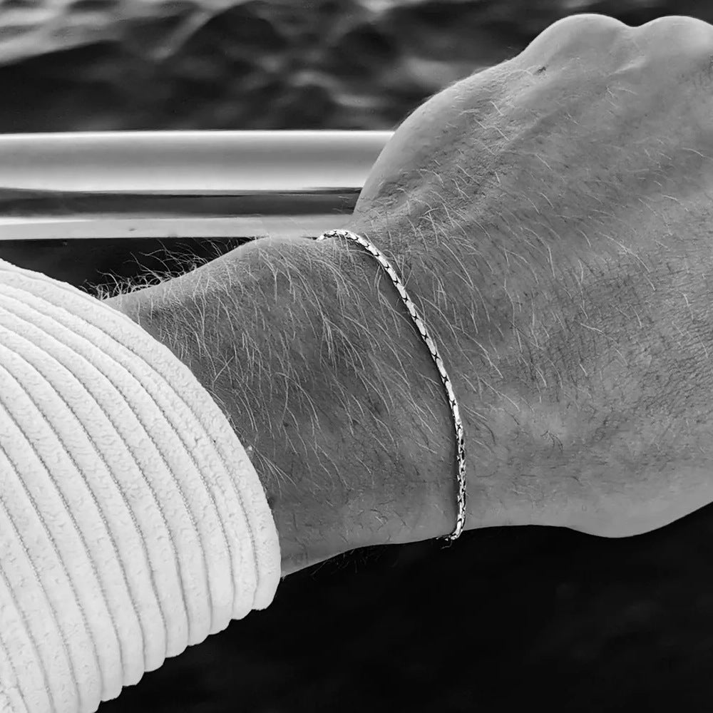 Titanium Steel Bracelet For Men Minimalist Design