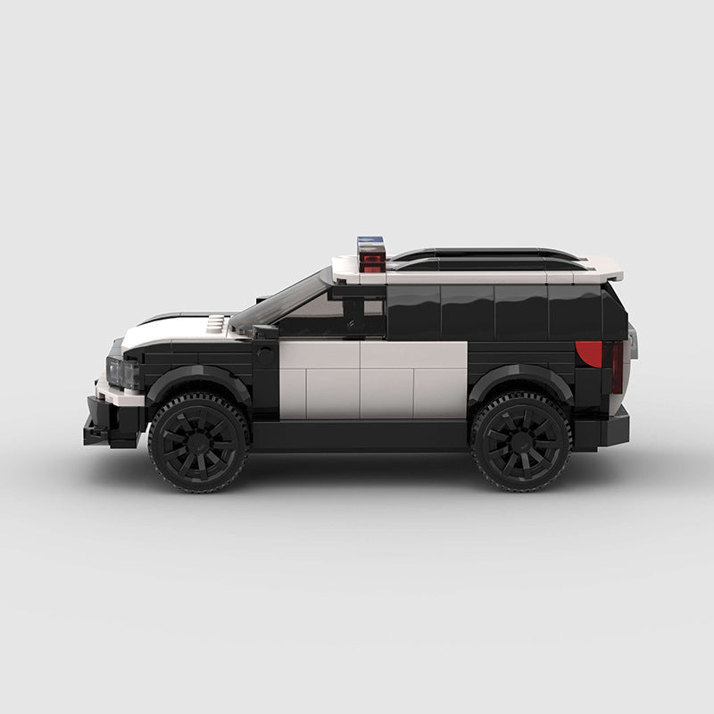 Small Particle SUV City Explorer Police Car Moc Educational Education Assembled Building Blocks Toys