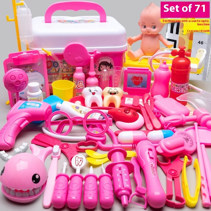 Children Play House Little Doctor Stethoscope Toy Suit