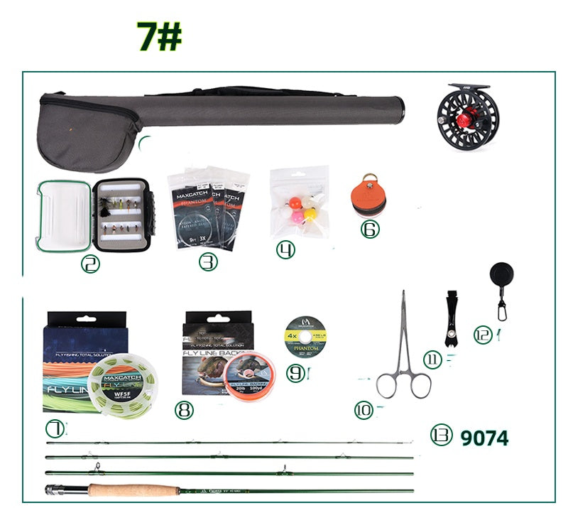 Brackish Sea Bass And Trout Flying Fishing Set