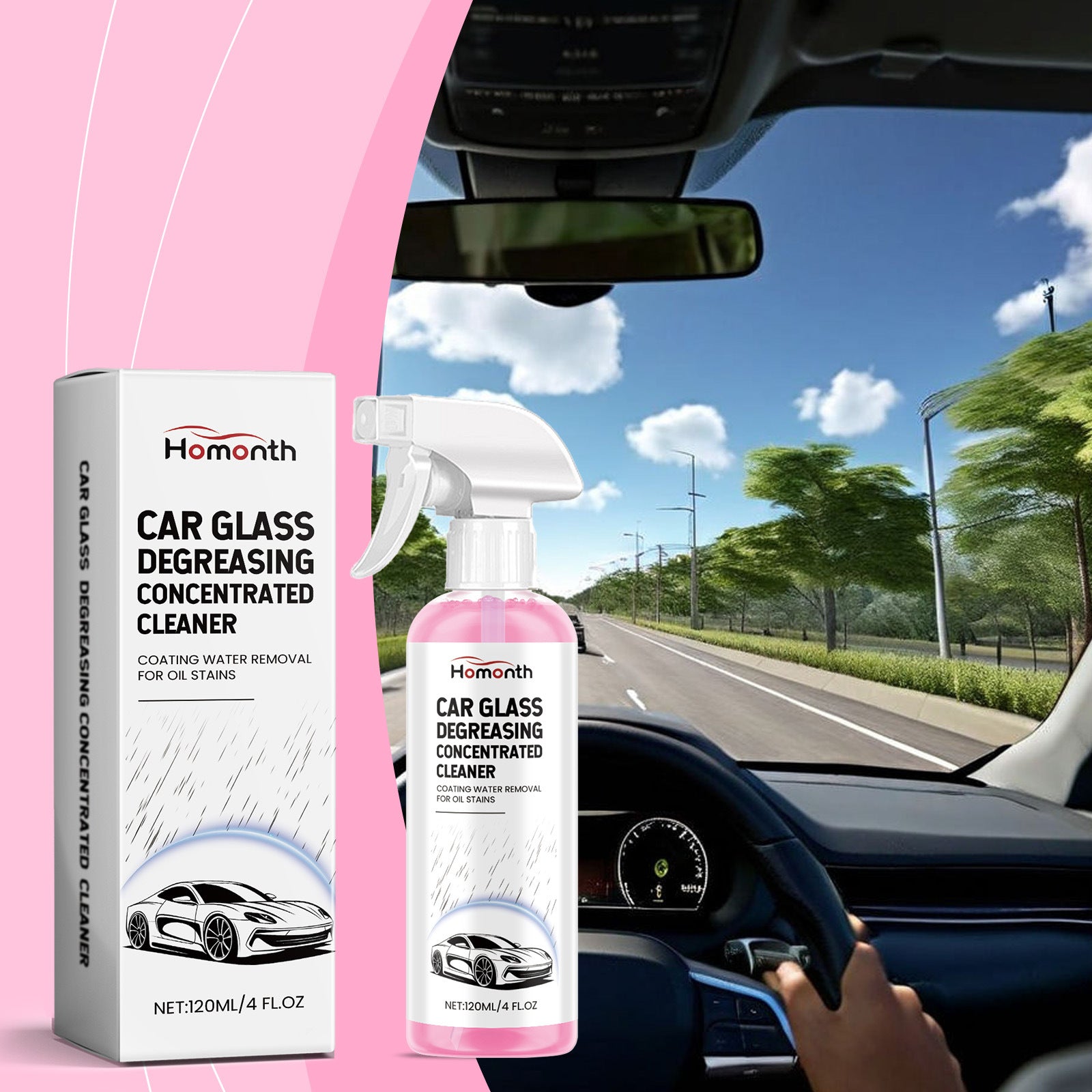 Car Glass Cleaner Lightweight Protection