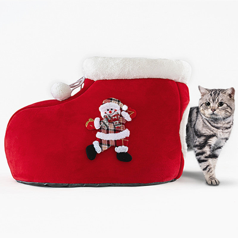Creative Pet Den Tent Christmas Boots Dog Kennel